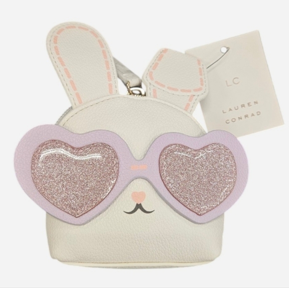 LC Lauren Conrad Accessories - LC Lauren Conrad Vegan Leather Bunny Pouch - NWT